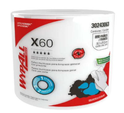 PAÑO WYPALL X-60 JUMBO 1 ROLLO x 890 Paños1