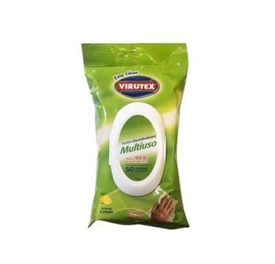 TOALLAS DESINFECTANTES 50 UN. VIRUTEX1