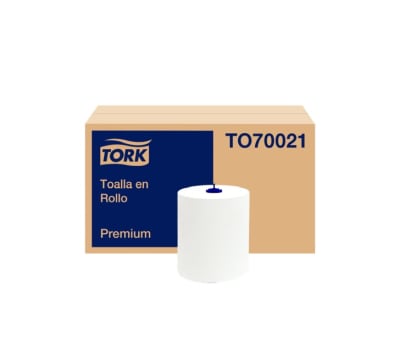 TOALLA PREMIUM TORK 150 M 6 ROLLOS D/H (TO70021)1