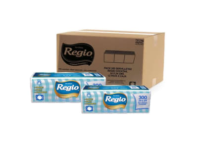 SERVILLETAS REGIO 24X24 12 PACK 300 UN.1
