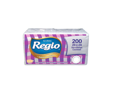 SERVILLETA REGIO COCTEL 24X24 15 PACK 200 UN.1