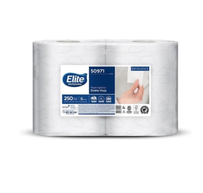 PAPEL HIGIENICO ELITE 250 M X 6 ROLLOS D/H1
