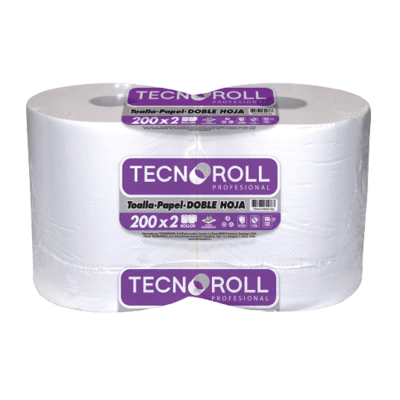 TOALLA DE PAPEL 200 M 2 ROLLOS D/H TECNOROLL1