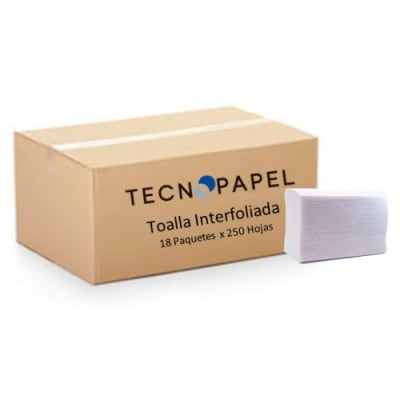 TOALLA INTERFOLIADA 18 PAQ. 250 H/S TECNOROLL1