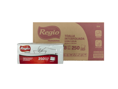 TOALLA INTERFOLIADA REGIO 8X250 D/H1
