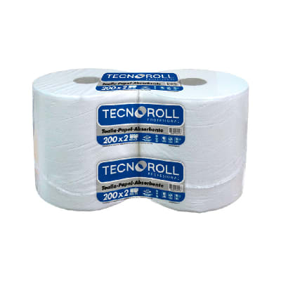 TOALLA DE PAPEL 200 M 2 ROLLOS H/S TECNOROLL1