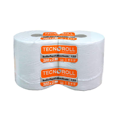 TOALLA DE PAPEL 280 M 2 ROLLOS H/S  TECNOROLL1