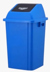 BASURERO TAPA VAIVEN 58 LTS AZUL