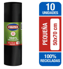 BOLSA DE BASURA 50X70 10 UN. VIRUTEX