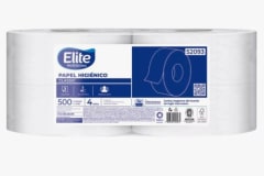 PAPEL HIGIENICO ELITE 500 M X 4 ROLLOS H/S