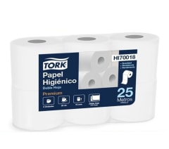 PAPEL HIGIENICO PREMIUM TORK D/H MANGA 25 M 48 ROLLOS