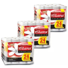 PAPEL HIGIENICO CLARA MANGA 30 M 72 ROLLOS D/H