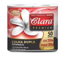 PAPEL HIGIENICO D/H 50 MTS X 48 ROLLOS CLARA