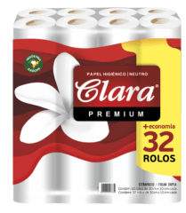 PAPEL HIGIENICO CLARA 30 MTS X 32 ROLLOS