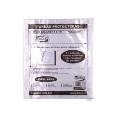 Funda Transparente tamaño Carta 10u (001)ADIX