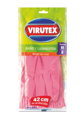 PAR GUANTE BAÑO Y LAVANDERIA  VIRUTEX LARGO
