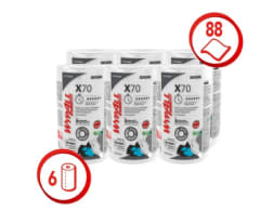 PAÑO WYPALL X-70 REGULAR ROLL 6 Rollos x 88