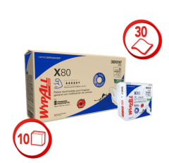 Paños Wypall X80 Plus Azul Ultra Resistente - (10 pack x 30 paños)