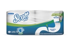 PAPEL HIGIÉNICO SCOTT 4 Rollos x 400 Metros  H/S PRE CORTADO CON AROMA