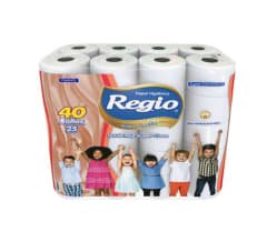 PAPEL HIGIENICO REGIO GRAN FAMILIA 40 ROLLOS D/H 25 MTS