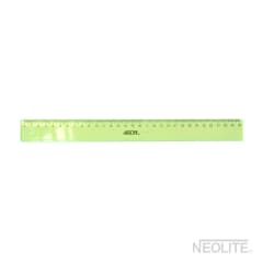 REGLA BISELADA TRANSPARENTE GREEN 30CM (002) NEOLITE