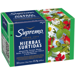 TÉ DE HIERBAS SURTIDAS 20 UNIDADES