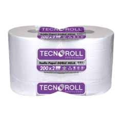 TOALLA DE PAPEL 200 M 2 ROLLOS D/H TECNOROLL