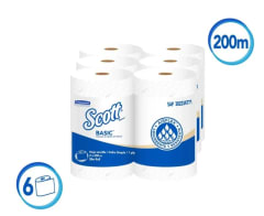 TOALLA DE PAPEL 6 Rollos x 200 Metros BASIC AIRFLEX SCOTT