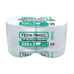 TOALLA DE PAPEL 250 M 2 ROLLOS H/S TECNOROLL
