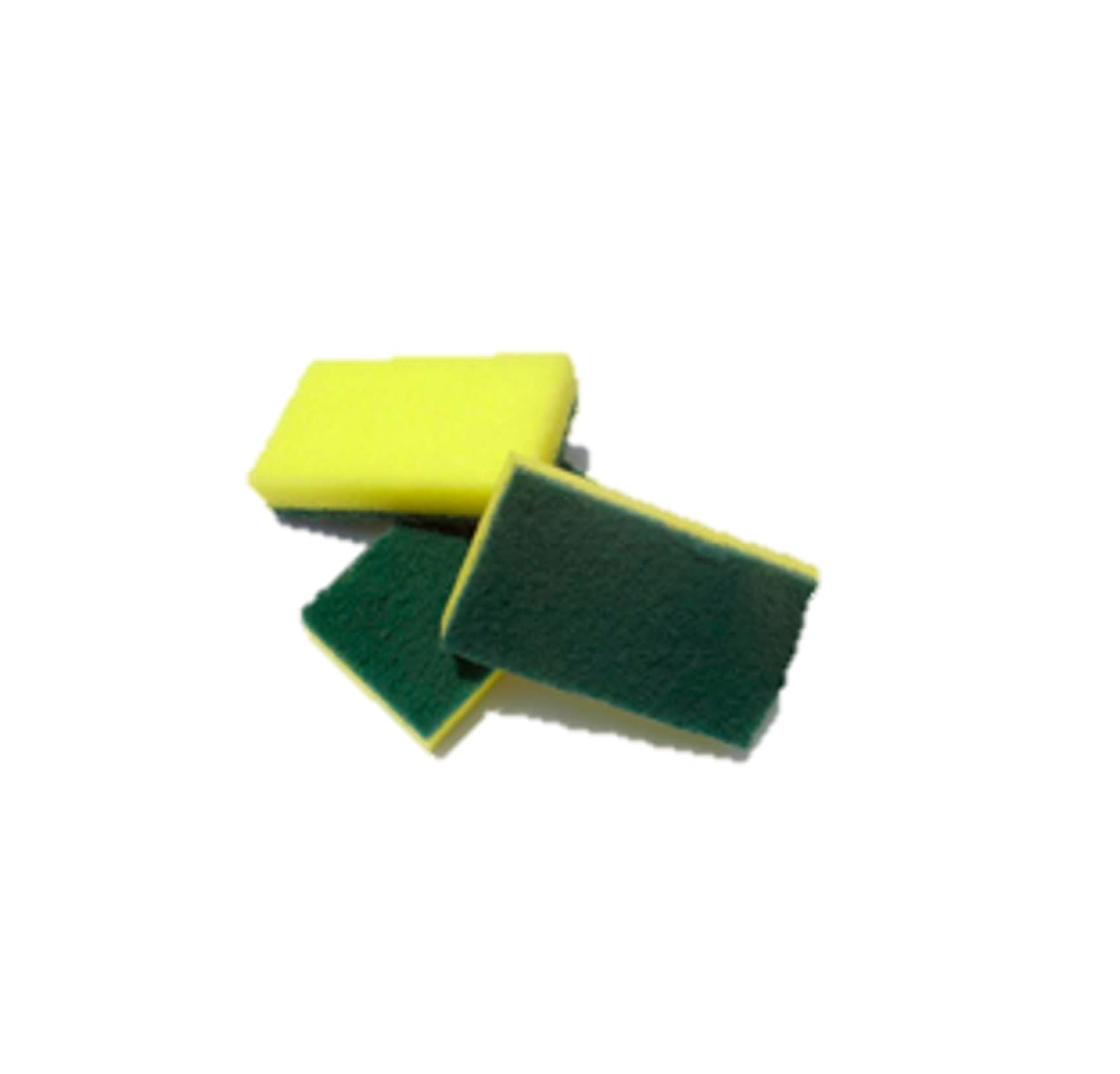 ESPONJA FIBRA VERDE LISA ECONOMICA