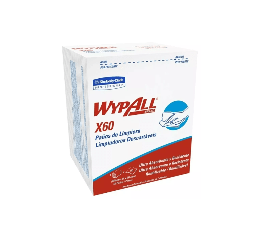 PAÑO WIPE WYPALL X-60 KC X 50 UN.