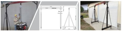 PUENTE GRUA C/ RUEDAS 1.0T USO TALLER PGR10 PUENTE GRUA C/ RUEDAS 1.0T USO TALLER PGR10