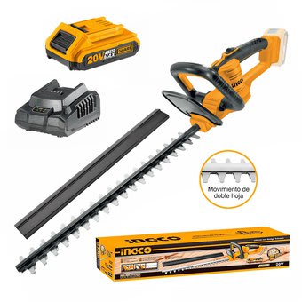 CORTASETOS INALAMBRICO + BAT 2AH Y CARGADOR RAP 20V INGCO CHTLI204611
