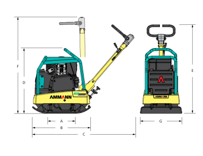 Placa Compactadora APR 25/50 Hatz AMMANN1