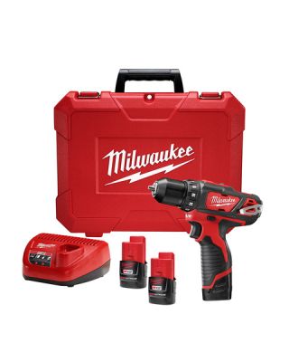 TALADRO ATORNILLADOR M12 10MM 2 BATERIAS MILWAUKEE 2407-259 TALADRO ATORNILLADOR M12 10MM 2 BATERIAS MILWAUKEE 2407-259