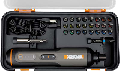 Atornillador a batería 4v + cargador USB + 25 piezas Atornillador a batería 4v + cargador USB + 25 piezas