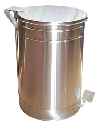 BASURERO ACERO INOXIDABLE 120LT NACIONAL