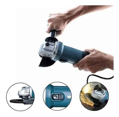 ESMERIL ANGULAR 4 1/2 WS4740 WESCO + 5 DISCOS DE CORTE 4 1/2 ESMERIL ANGULAR 4 1/2 WS4740 WESCO + 5 DISCOS DE CORTE 4 1/2