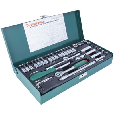 JUEGO de DADOS 1/4'; 41 piezas S04H2141S JONNESWAY