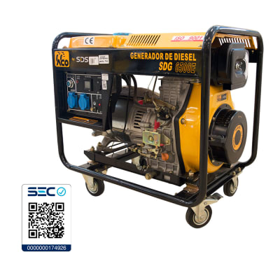GENERADOR DIESEL 5,6 KW 220 V SDG6500E SDS POWER1