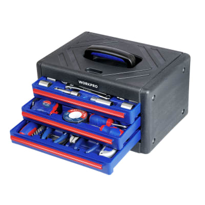 BAUL DE HERRAMIENTAS 3 CAJONES 125 PIEZAS WORKPRO1