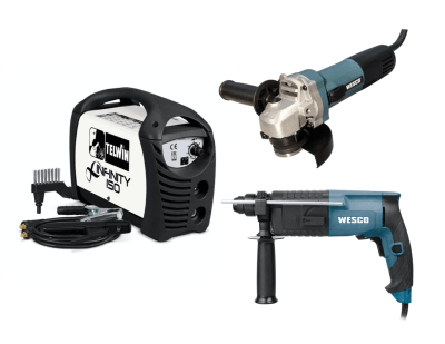 PACK SOLDADORA 130AMP TELWIN + ESMERIL ANGULAR 4 1/2 WESCO + ROTOMARTILLO 620W WESCO PACK SOLDADORA 130AMP TELWIN + ESMERIL ANGULAR 4 1/2 WESCO + ROTOMARTILLO 620W WESCO