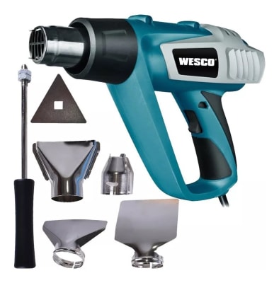 PISTOLA DE CALOR 2000W 25°-550°C WS6427 WESCO PISTOLA DE CALOR 2000W 25°-550°C WS6427 WESCO