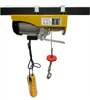 TECLE ELECTRICO CON PIOLA DE ACERO 12M 800 KG