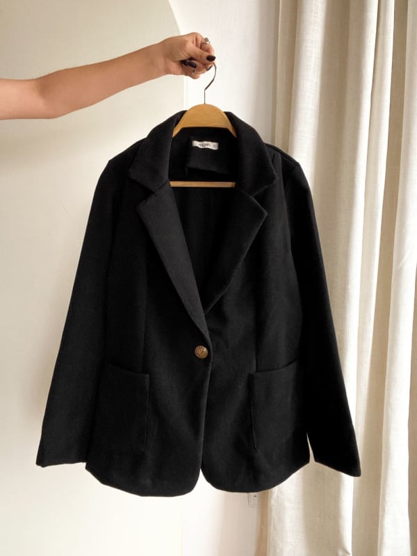 Abrigo French negro