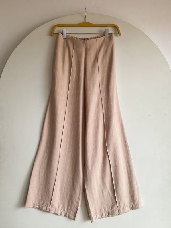 Pantalon Caeli rayas beige
