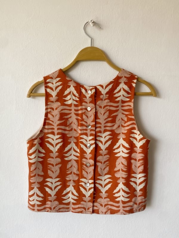 Top Barbados print lacre