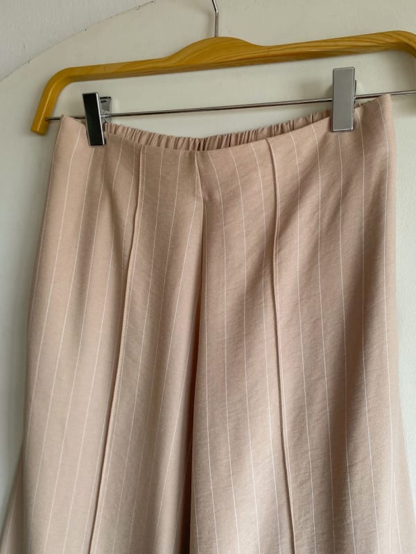 Pantalon Caeli rayas beige