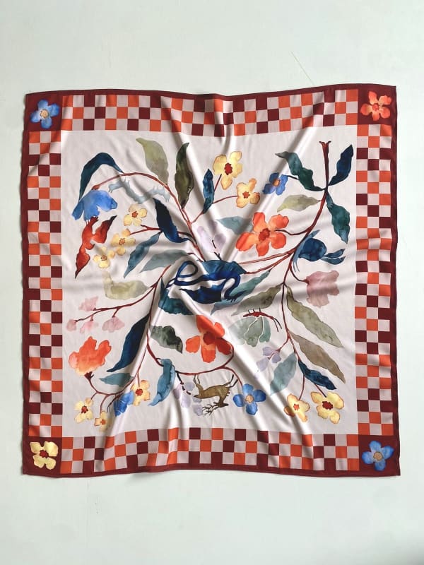 Pañuelo satinado sienna