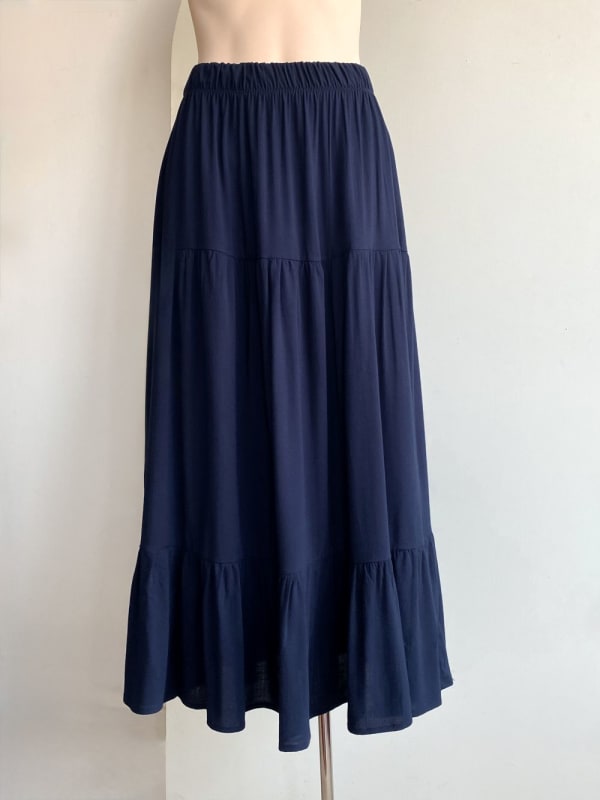 Falda tiempos azul marino